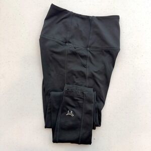 PINK Victoria's Secret Cozy High Rise Leggings Black Side Pockets Small